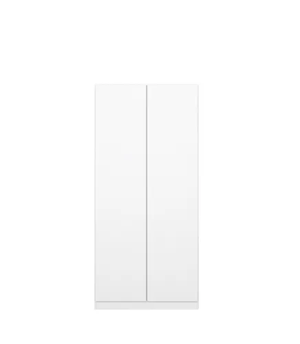 Kleiderschrank Drehtürenschrank Nidda | 2-türig | Alpinweiß