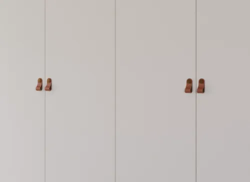 Kleiderschrank Drehtürenschrank Quadra-Spin | 5-türig | mit Spiegeltüren | alpinweiß | 226x210 Homey