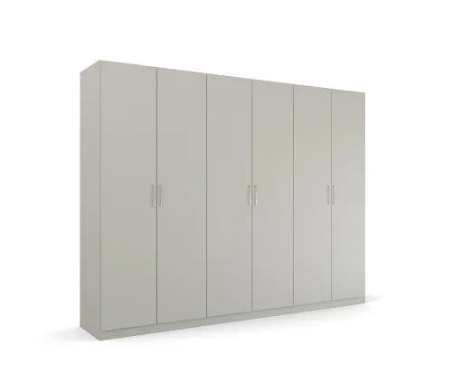 Kleiderschrank Drehtürenschrank Quadra-Spin | seidengrau | verschiedene Größen