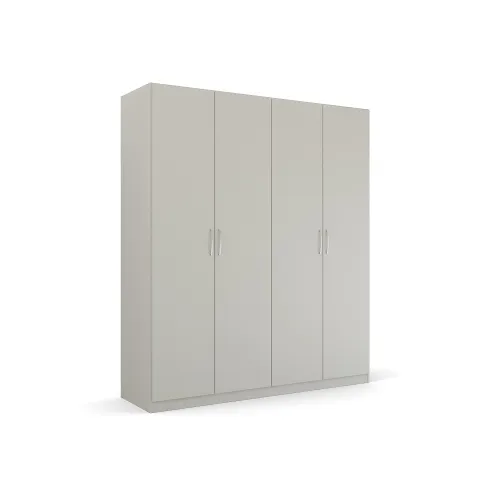 Kleiderschrank Drehtürenschrank Quadra-Spin | seidengrau | verschiedene Größen
