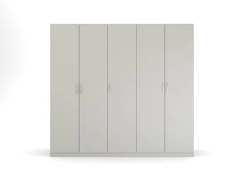 Kleiderschrank Drehtürenschrank Quadra-Spin | seidengrau | verschiedene Größen