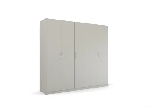Kleiderschrank Drehtürenschrank Quadra-Spin | seidengrau | verschiedene Größen