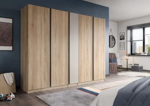 Kleiderschrank Oakland | mit 5 Türen | Sonoma Eiche