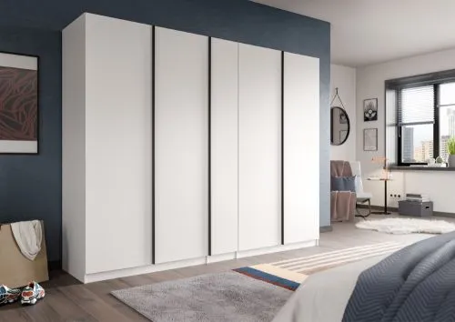 Kleiderschrank Oakland | mit 5 Türen | weiß