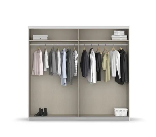 Kleiderschrank Schwebetürenschrank Apollon | 2-türig | Eiche Artisan