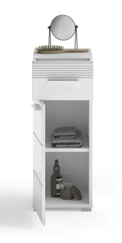 Kommode Unterschrank Linus | weiß Hochglanz