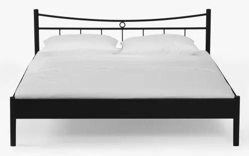 Metallbett Iris 2 | schwarz | 160x200 | ohne Fußteil