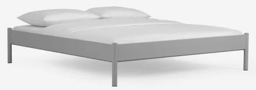 Metallbett Iris 3 | silber Struktur | 120x220