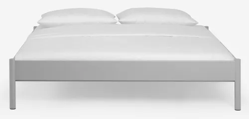 Metallbett Iris 3 | silber Struktur | 120x220
