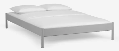 Metallbett Iris 3 | silber Struktur | 160x220