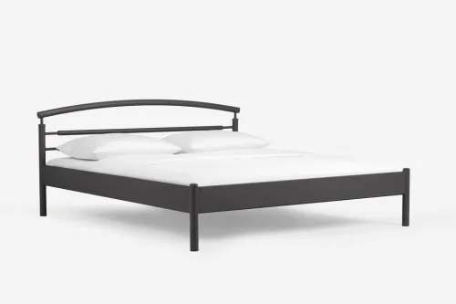 Metallbett Iris | mit Kopfteil | schwarz | 140x210