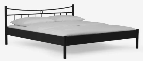 Metallbett Iris | schwarz | ohne Fußteil | 180x200