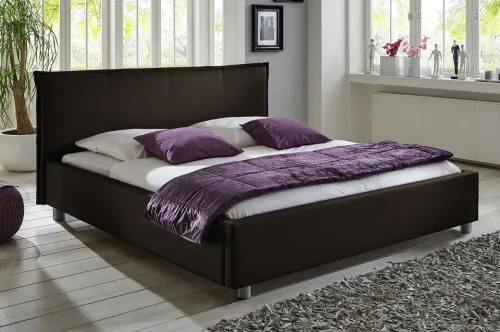 Polsterbett Aster | graubraun | 100x190 | Kopfteil 2