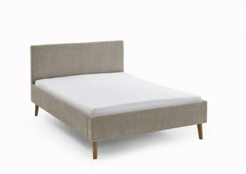 Polsterbett Kreta | Flausch | taupe | 140 x 200 cm