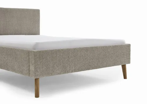 Polsterbett Kreta | Flausch | taupe | 140 x 200 cm