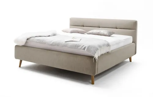 Polsterbett Lotte inkl. Bettkasten | beige | 160 x 200 cm