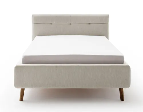 Polsterbett Lotte inkl. Bettkasten | beige | 160 x 200 cm