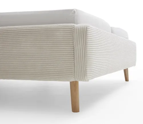 Polsterbett Mattis Cord | beige | 180 x 200 cm | ohne Lattenrost & Bettkasten