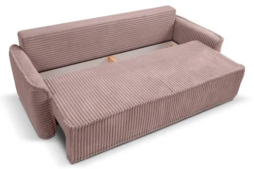 Schlafsofa 3-Sitzer Grubs | 225cm | Cord | rosa