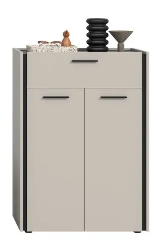 Schuhschrank Emil | Kaschmir / schwarz
