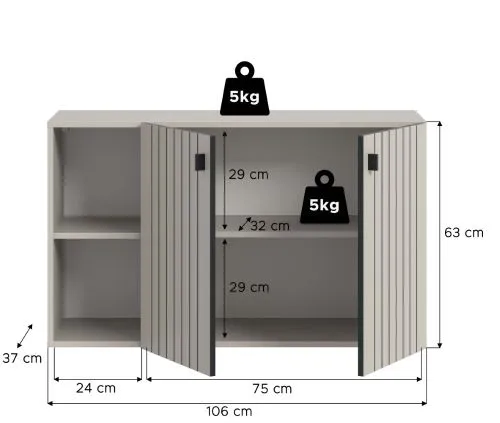 Schuhschrank Station | hängend | Kaschmir