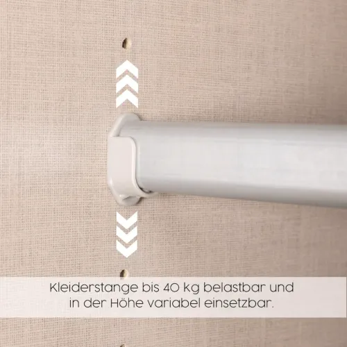 Schwebetürenschrank Elara mit Spiegel | alpinweiß | 181 x 210 x 62 cm