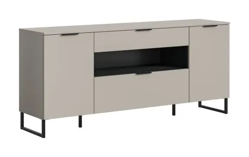 Sideboard Noida | Kaschmir / schwarz