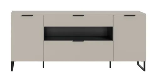 Sideboard Noida | Kaschmir / schwarz