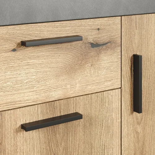 Sideboard Salvada | Matera grau / Coast Evoke Eiche