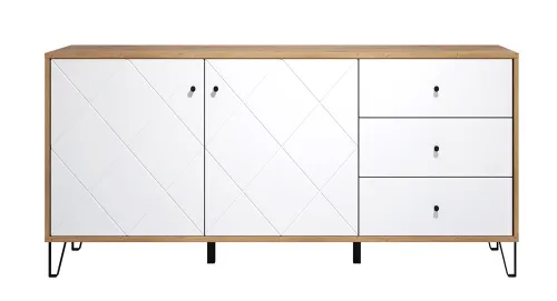 Sideboard Touch groß | Artisan Eiche / weiß