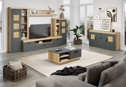 Sideboard Tyler | grau / Coast Evoke Eiche
