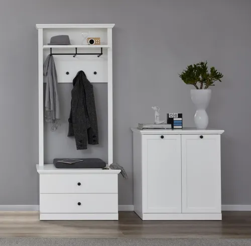 Sitzbank Baxter | Landhausstil | weiß