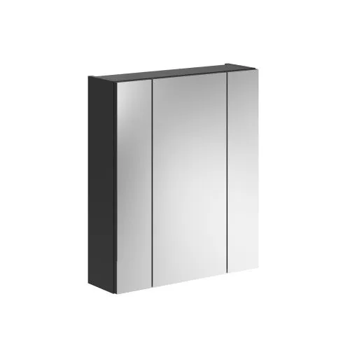 Spiegelschrank Linus | schwarz Hochglanz | LED Beleuchtung