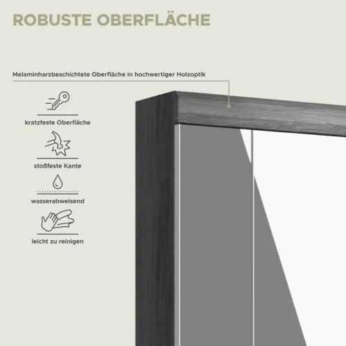 Spiegelschrank Scout | rauchsilber