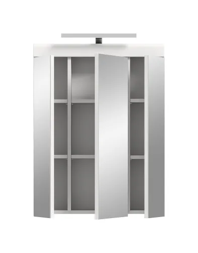Spiegelschrank Scout | weiß Hochglanz / weiß | inkl. Beleuchtung
