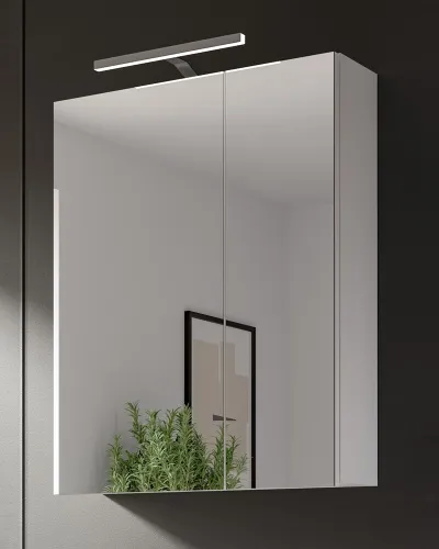 Spiegelschrank Vira | weiß | mit LED Beleuchtung 60x77x18