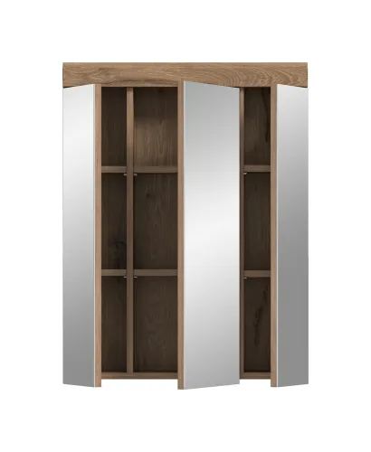 Spiegelschrank Wave | Nox Oak | optional Beleuchtung
