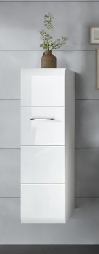 Standschrank Hängeschrank Ice | weiß / weiß Hochglanz