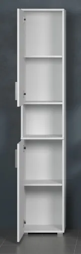 Hochschrank Wons | weiß Hochglanz