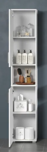 Hochschrank Wons | weiß Hochglanz