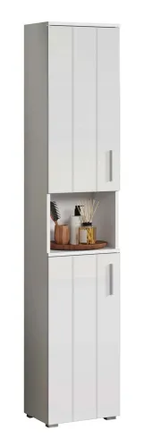 Hochschrank Wons | weiß Hochglanz