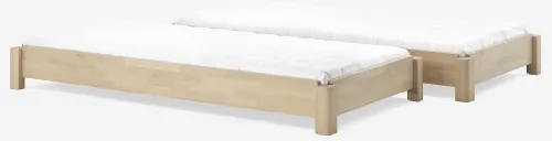 Stapelbett Freesia | 2er Set | Buche massiv | natur geölt | verschiedene Größen