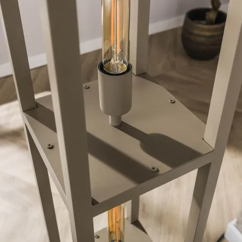 Stehlampe Story | 4 Leuchten | Metall | beige | 160 cm
