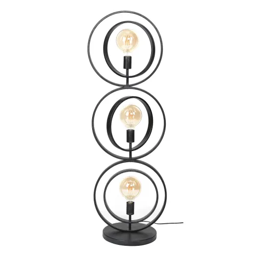 Stehleuchte Vejin 3 Lampen | Metallringe | Charcoal grau