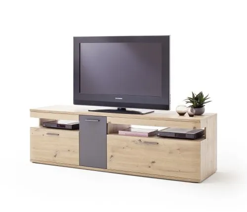 TV-Board Cortona 2 | Balkeneiche / anthrazit
