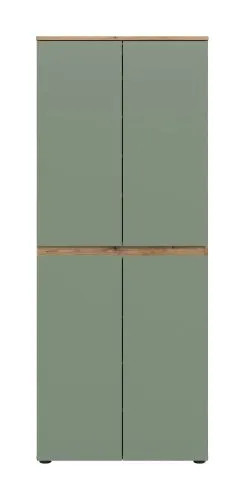 Universalschrank Scarpa | 70 x 175cm | Smoke green / Evoke Eiche