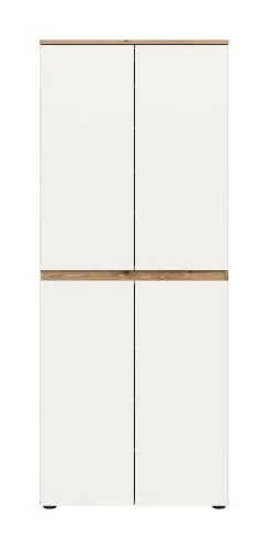 Universalschrank Scarpa | 70 x 175cm | weiß / Evoke Eiche