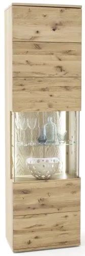 Vitrine 1 Santori | Eiche Bianco | LED Beleuchtung