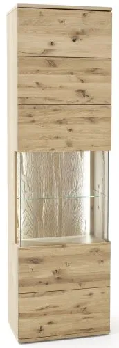 Vitrine 1 Santori | Eiche Bianco | LED Beleuchtung