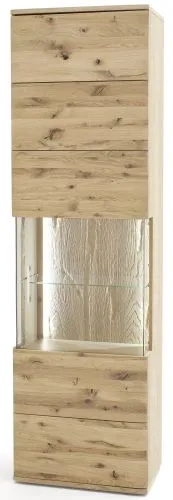 Vitrine 2 Santori | Eiche Bianco | LED Beleuchtung